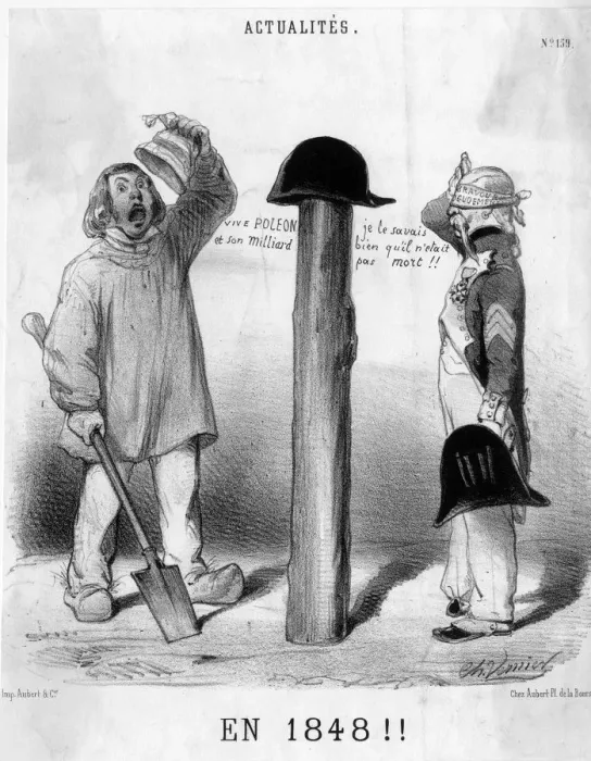 Framed Print : France in 1848 - satirical cartoon Framed Print : France in 1848 - satirical cartoon