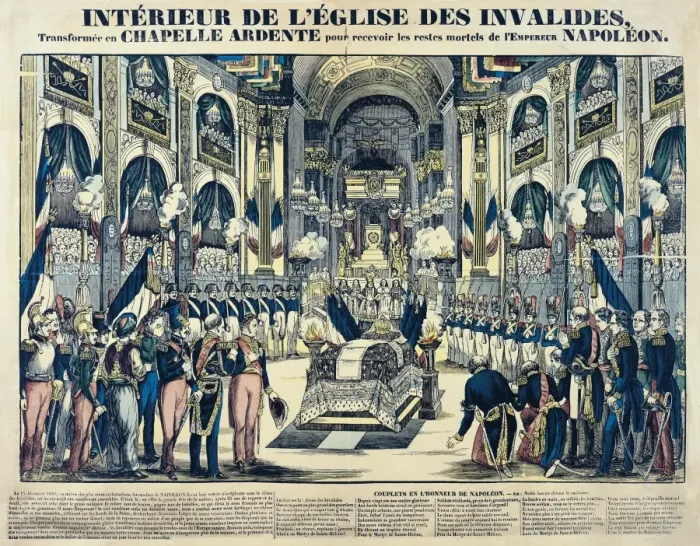 Framed Print : France (19th century). Napoleon Bonapartes remains Framed Print : France (19th century). Napoleon Bonapartes remains