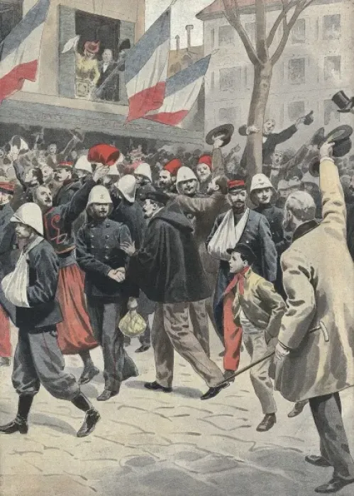 Framed Print : France. 3rd Republic (1901). French soldiers Framed Print : France. 3rd Republic (1901). French soldiers