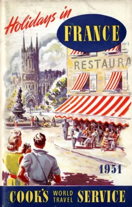 Framed Print : France. Thomas Cook Brochure Cover - France. Date: 1951 Framed Print : France. Thomas Cook Brochure Cover - France. Date: 1951
