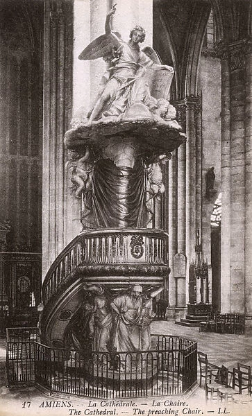 France - Amiens - The Cathedral - The Crying Angel Statue