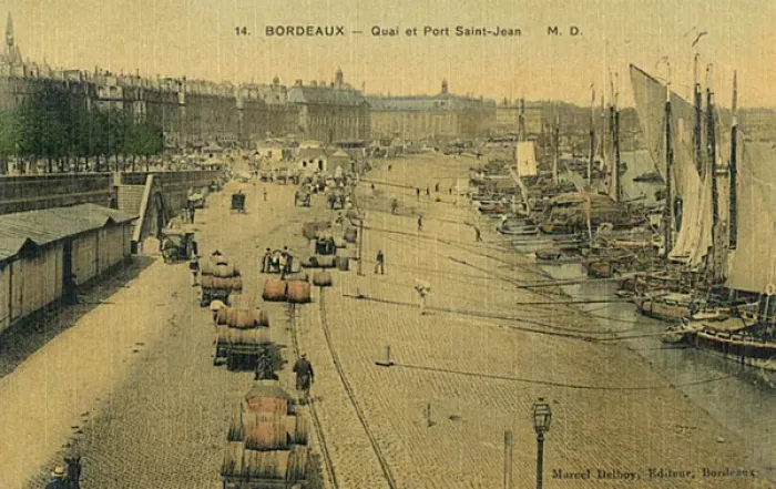 Framed Print : France - Bordeaux - The Quay and Port of Saint-Jean Framed Print : France - Bordeaux - The Quay and Port of Saint-Jean