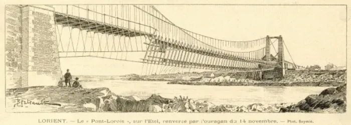 Framed Print : France / Bridge Collapse Framed Print : France / Bridge Collapse