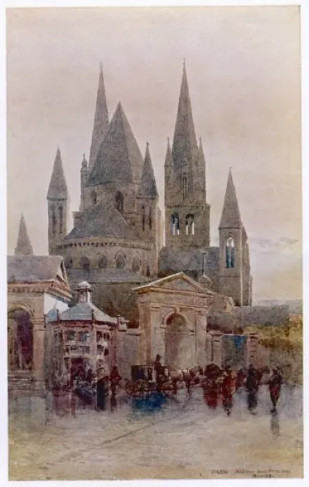 Framed Print : France / Caen Abbaye 1904 Framed Print : France / Caen Abbaye 1904