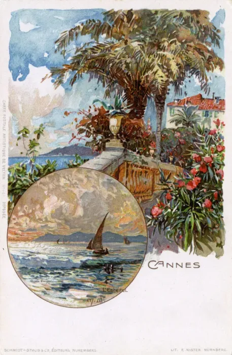 Framed Print : France - Cannes and view of the Esterel Massif Framed Print : France - Cannes and view of the Esterel Massif