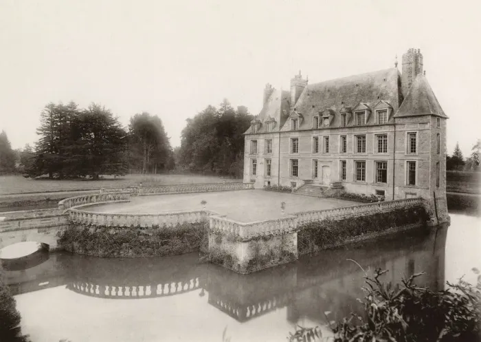 Framed Print : France - Chateau de Missy - The Courtyard Framed Print : France - Chateau de Missy - The Courtyard