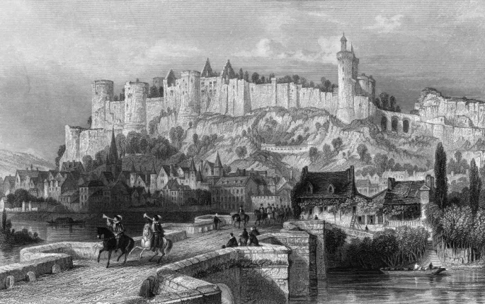 Framed Print : France Chinon Framed Print : France Chinon