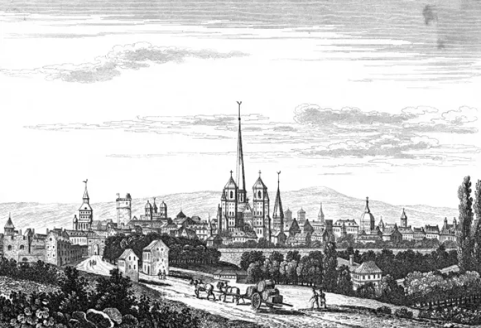 Framed Print : FRANCE  /  DIJON, 1835