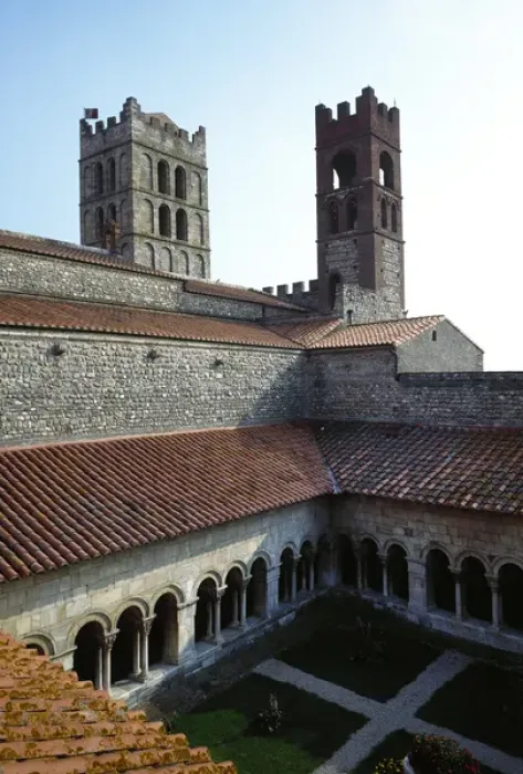 Framed Print : France. Elne Cathedral. Cloister. 12th-14th Framed Print : France. Elne Cathedral. Cloister. 12th-14th