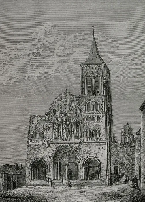Framed Print : France. Facade of the church of St Mary Magdalene Framed Print : France. Facade of the church of St Mary Magdalene