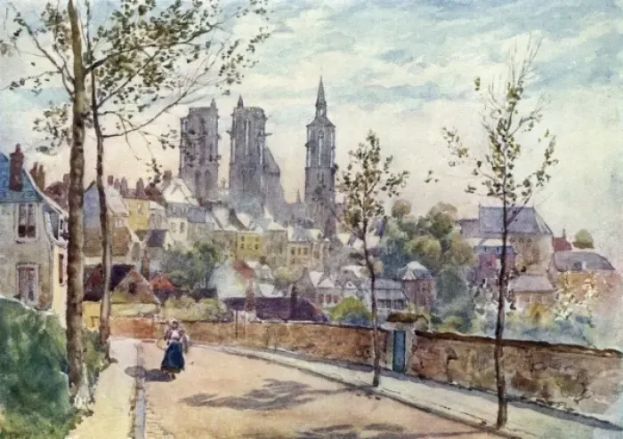 Framed Print : France  /  Laon Street 1907