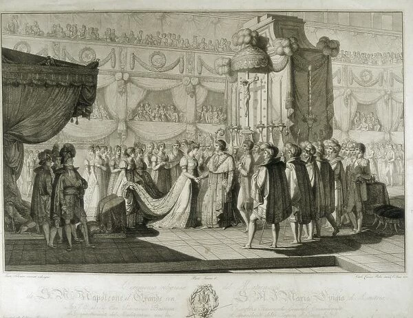 France. Marriage of Napoleon and Marie Louise
