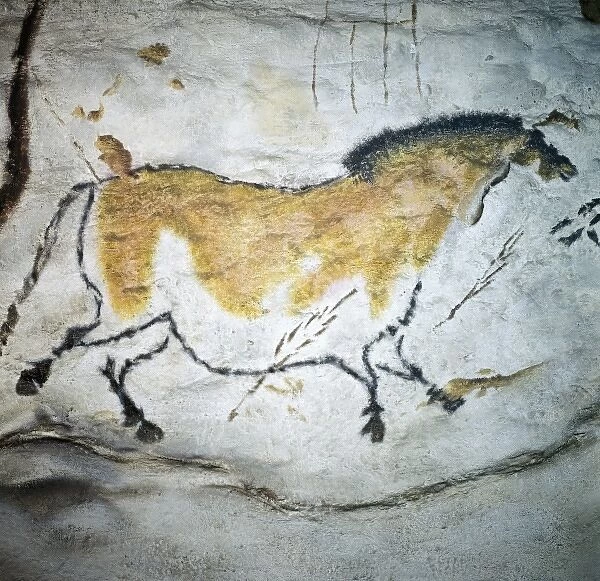 FRANCE. Montignac. The Cave of Lascaux. Horses