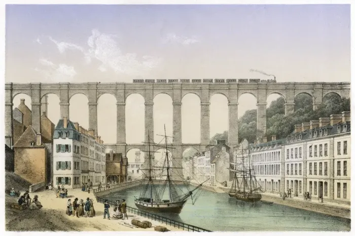 Framed Print : France / Morlaix Viaduct Framed Print : France / Morlaix Viaduct