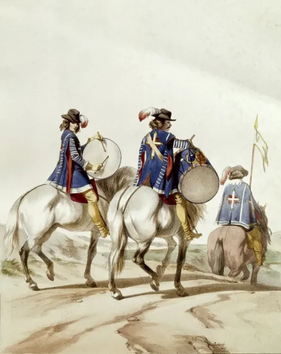 Framed Print : France. Musketeers of theking Louis XIII. Drummer Framed Print : France. Musketeers of theking Louis XIII. Drummer