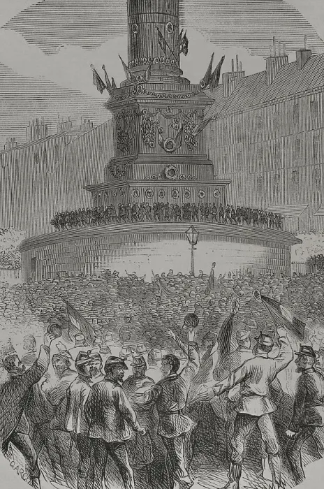 Framed Print : France. Paris Commune. Riots in the Place de la Framed Print : France. Paris Commune. Riots in the Place de la