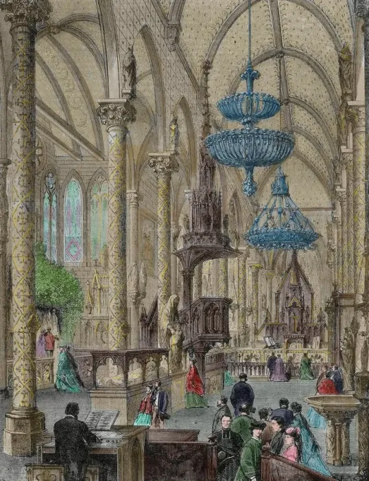 Framed Print : France. Paris. International Expostion of 1867. Chapel for t Framed Print : France. Paris. International Expostion of 1867. Chapel for t