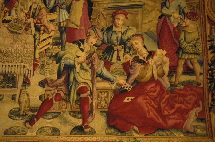 Framed Print : FRANCE. Pau. Castle. Detail of one of tapestries Framed Print : FRANCE. Pau. Castle. Detail of one of tapestries