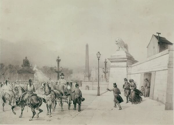 France. Revolution of 1848. Flight of Louis Philippe