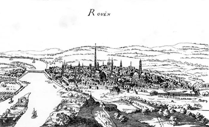 Framed Print : FRANCE / ROUEN / CIRCA 1700 Framed Print : FRANCE / ROUEN / CIRCA 1700