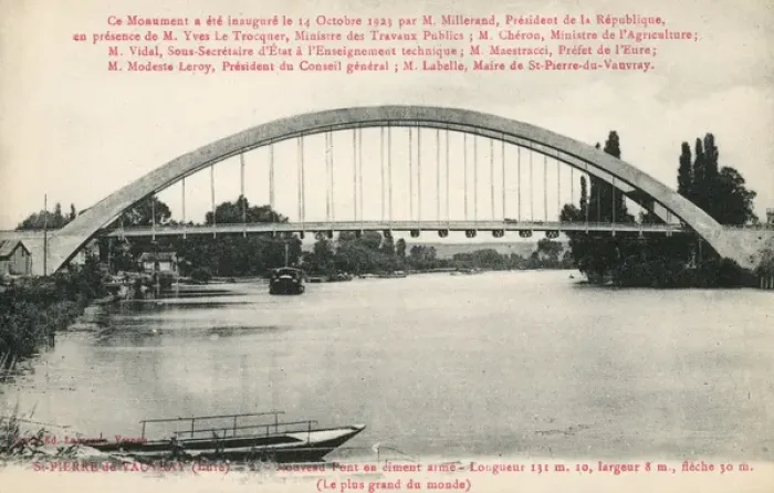 Framed Print : France - St Pierre du Vauvray - The new bridge Framed Print : France - St Pierre du Vauvray - The new bridge