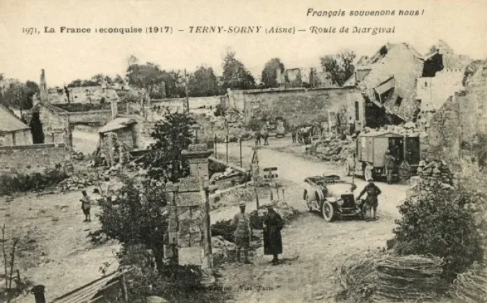 Framed Print : France - Terny-Sorny in 1917 Framed Print : France - Terny-Sorny in 1917