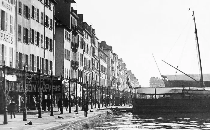 Framed Print : France Toulon Harbour pre-1900 Framed Print : France Toulon Harbour pre-1900