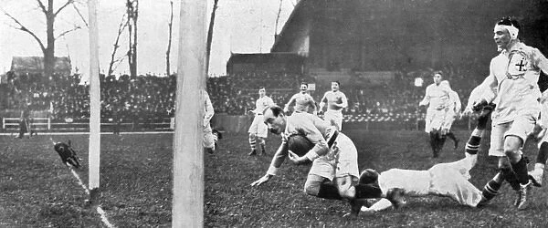 France v England rugby match 1914