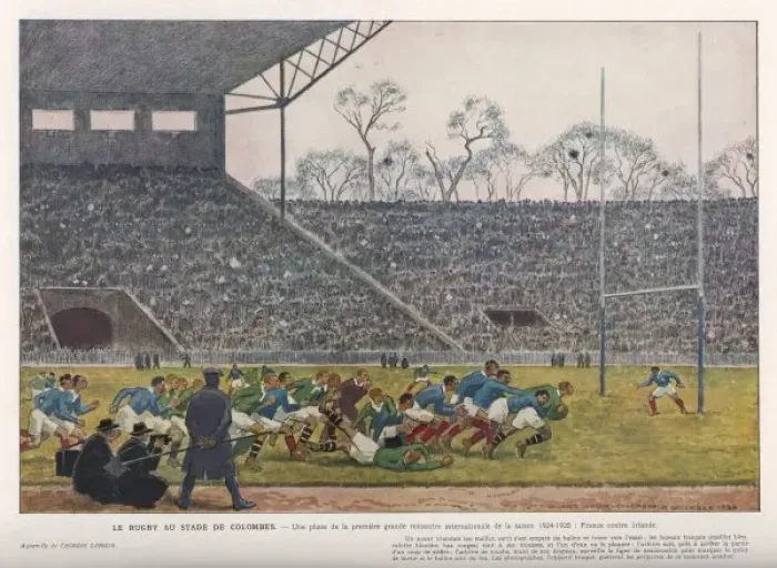 Framed Print : France V Ireland 1924 Framed Print : France V Ireland 1924
