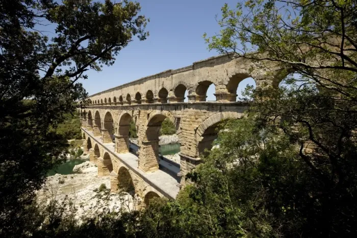 Framed Print : FRANCE. Vers-Pont-du-Gard. Roman aqueduct Framed Print : FRANCE. Vers-Pont-du-Gard. Roman aqueduct