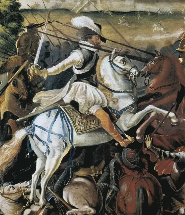 Framed Print : France. Wars of Religion. Henry IV fighting in Framed Print : France. Wars of Religion. Henry IV fighting in