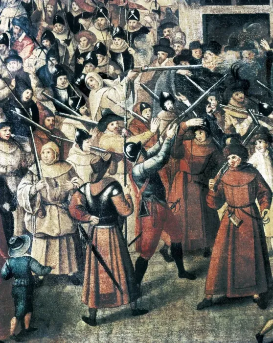 Framed Print : France. Wars of Religion. Procession of the Holy Framed Print : France. Wars of Religion. Procession of the Holy