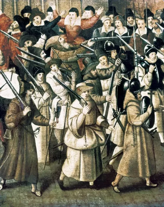 Framed Print : France. Wars of Religion. Procession of the Holy Framed Print : France. Wars of Religion. Procession of the Holy