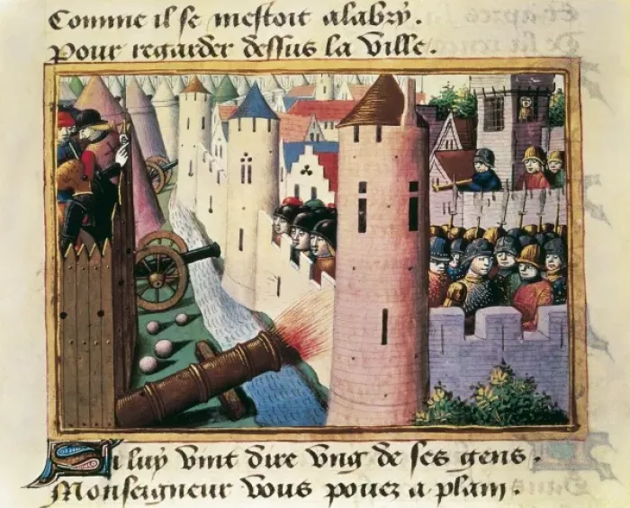 Framed Print : France. Hundred Years War. Death of Count of Framed Print : France. Hundred Years War. Death of Count of