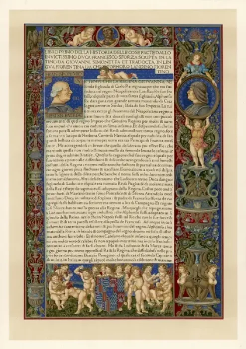 Framed Print : Francesco Sforza Ms Framed Print : Francesco Sforza Ms