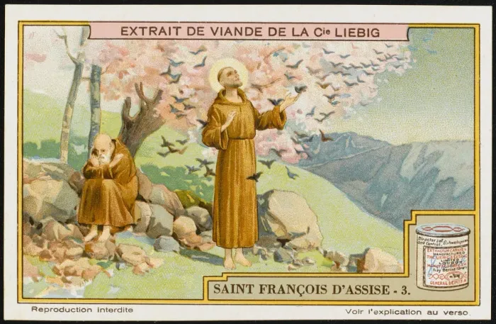 Framed Print : FRANCIS ASSISI / LIEBIG Framed Print : FRANCIS ASSISI / LIEBIG