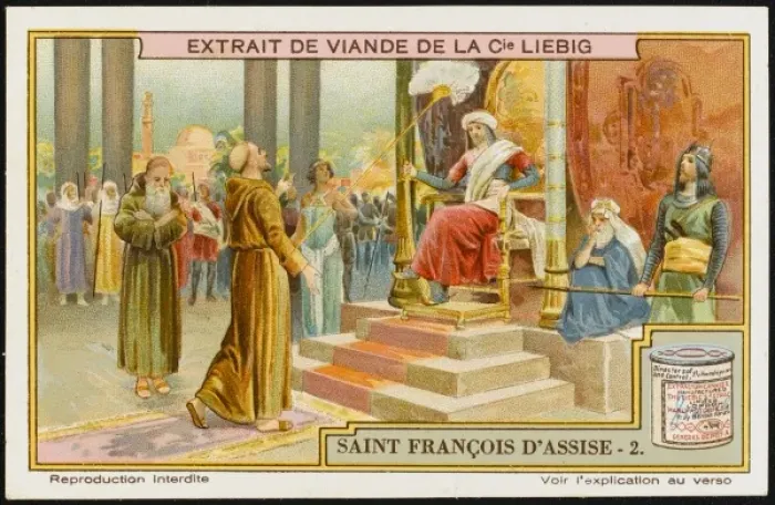 Framed Print : Francis of Assisi / Liebig Framed Print : Francis of Assisi / Liebig