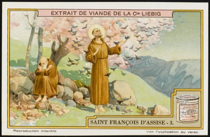 Framed Print : Francis Assisi / Liebig Framed Print : Francis Assisi / Liebig