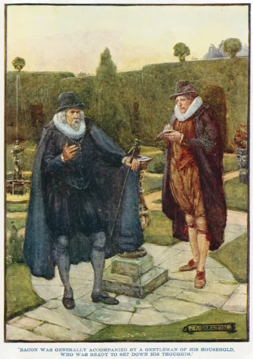 Framed Print : Francis Bacon in his garden Framed Print : Francis Bacon in his garden