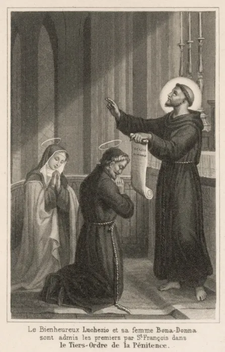 Framed Print : Francis Blesses Two Framed Print : Francis Blesses Two