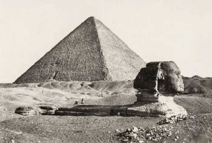 Framed Print : Francis Frith, Egypt, 1857: pyramid at Gizeh and the Sphinx Framed Print : Francis Frith, Egypt, 1857: pyramid at Gizeh and the Sphinx