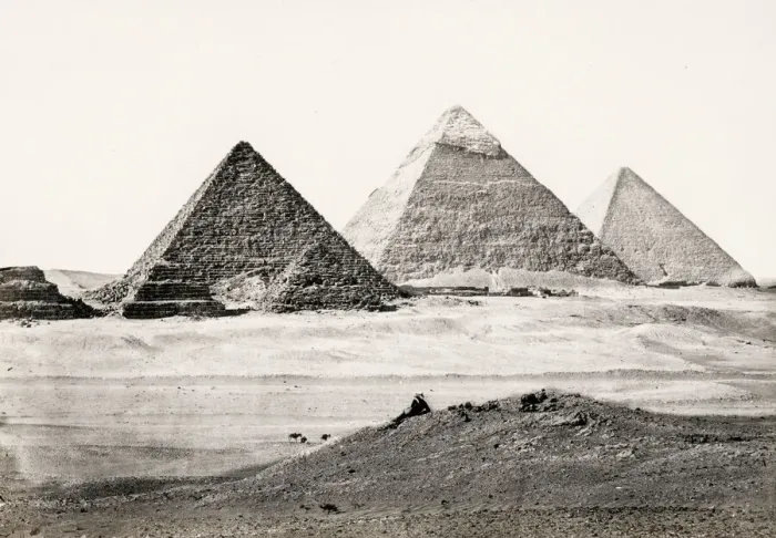 Framed Print : Francis Frith, Egypt, 1857: pyramids of Gizeh Framed Print : Francis Frith, Egypt, 1857: pyramids of Gizeh