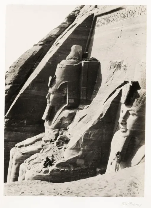 Framed Print : Francis Frith, Egypt. c. 1857 - rock carving, Abu Simbel Framed Print : Francis Frith, Egypt. c. 1857 - rock carving, Abu Simbel