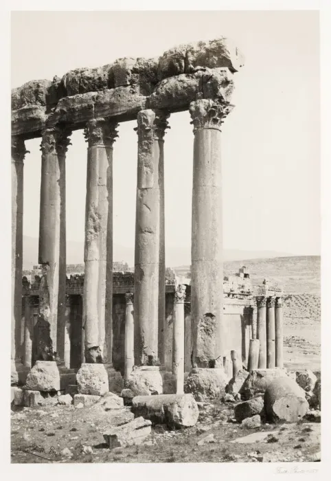 Framed Print : Francis Frith, Lebanon. c. 1857 Great Pillars Baalbek Framed Print : Francis Frith, Lebanon. c. 1857 Great Pillars Baalbek