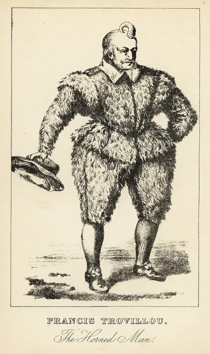 Framed Print : Francis Trovillou, the Horned Man, 16th century Framed Print : Francis Trovillou, the Horned Man, 16th century