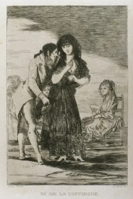 Framed Print : Francisco Goya (1746-1828). Caprices. Plaque 7. Event thus h Framed Print : Francisco Goya (1746-1828). Caprices. Plaque 7. Event thus h