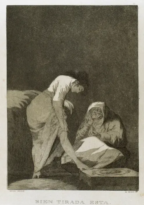 Framed Print : Francisco Goya (1746-1828). Caprices. Plaque 17. It is nicel Framed Print : Francisco Goya (1746-1828). Caprices. Plaque 17. It is nicel