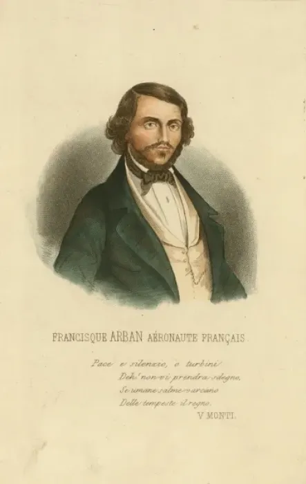Framed Print : Francisque Arban, aeronaute francais Framed Print : Francisque Arban, aeronaute francais