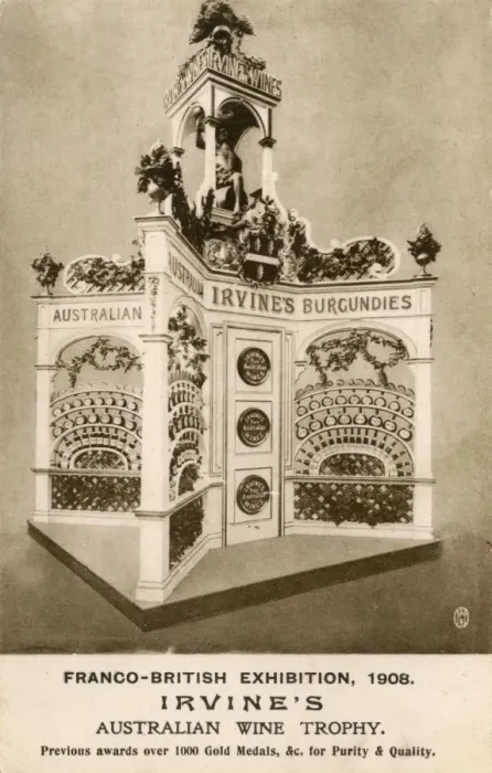Framed Print : Franco-British Exhibition - Irvines Australian Wine Trophy Framed Print : Franco-British Exhibition - Irvines Australian Wine Trophy