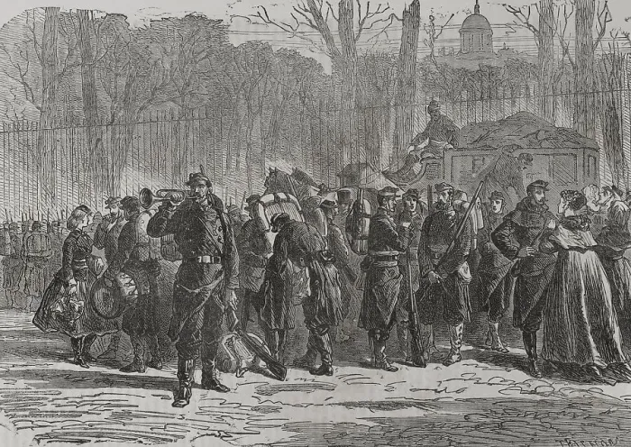 Framed Print : Franco-German War (1870-1871). France. Departure Framed Print : Franco-German War (1870-1871). France. Departure